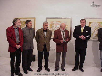 Olajos György képzőművész, Bohus Zoltán üvegművész, Almásy Aladár festőművész, Schéner Mihály festőművész, valamint Csák Máté 