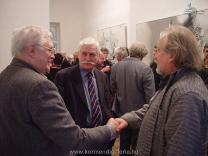 Pajzs László és Zsigmond Attila, a Budapest Galéria igazgatója
