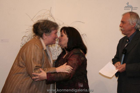 Körmendi Anna, Rényi Katalin festőművész, valamint Feledy Balázs művészeti író