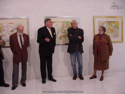 Schéner Mihály festőművész, Csák Máté, Thury Levente kerámikus, valamint Tordai Alíz művészeti író