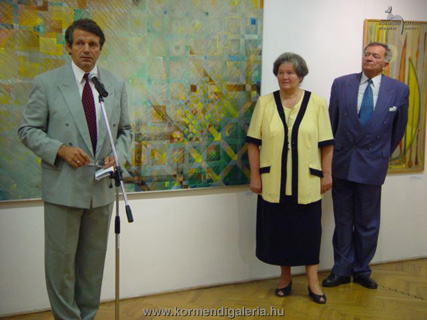 Tolnay Lajos a MAL elnöke megnyitja a kiállítást