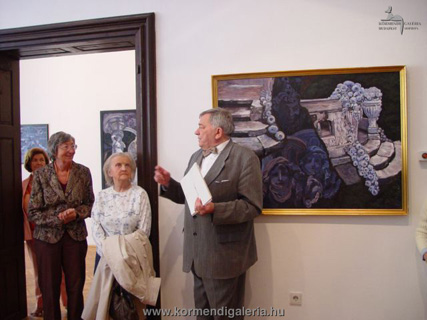 Wellisch Tehel Judit festőművész kiállítását megnyitja Csák Máté